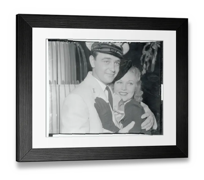 Framed Print : Portrait of Ginger Rogers and Lew Ayres Framed Print : Portrait of Ginger Rogers and Lew Ayres