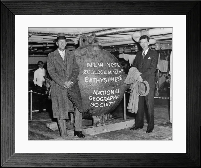 Framed Print : Dr. William Beebe and J. Tee-Van Framed Print : Dr. William Beebe and J. Tee-Van