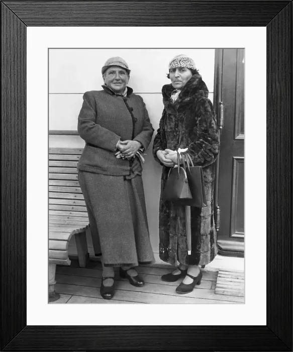 Framed Print : Gertrude Stein and Alice B. Toklas Framed Print : Gertrude Stein and Alice B. Toklas