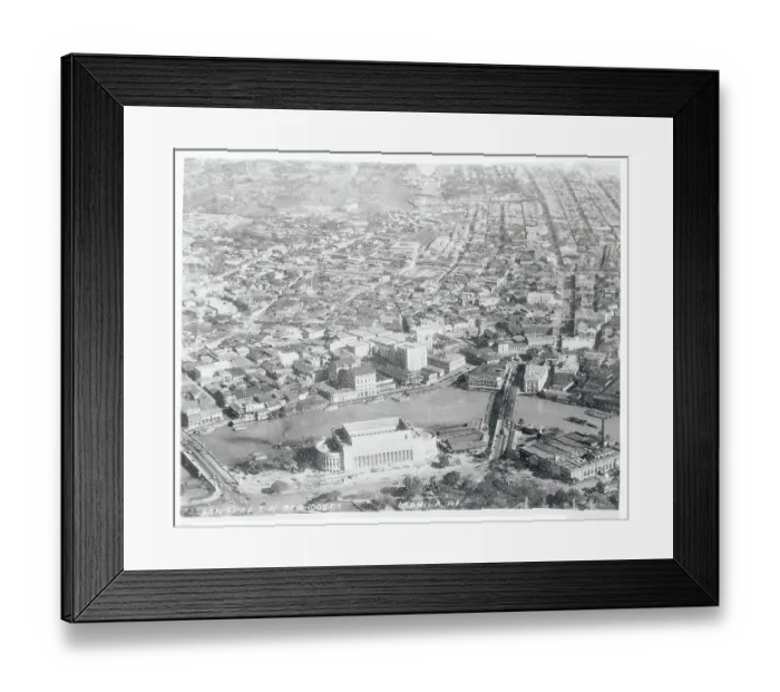 Framed Print : Manila, metropolis of the Pacific, at mercy of the storm