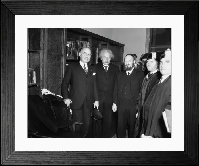 Framed Print : Albert Einstein Receiving Honorary Degree Framed Print : Albert Einstein Receiving Honorary Degree