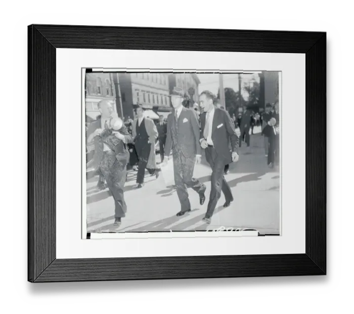Framed Print : Willard Whited with a Colleague Framed Print : Willard Whited with a Colleague