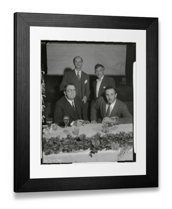 Framed Print : Group Portrait of Cartoonists at Ceremonial Dinner Framed Print : Group Portrait of Cartoonists at Ceremonial Dinner