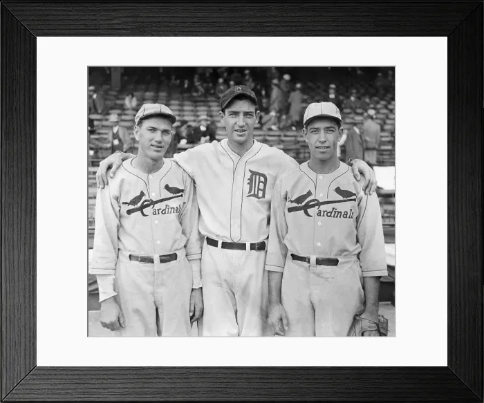 Framed Print : Dizzy and Paul Dean with Schoolboy Rowe Framed Print : Dizzy and Paul Dean with Schoolboy Rowe