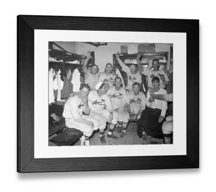 Framed Print : Group Portrait of St Louis Cardinals After Victory Framed Print : Group Portrait of St Louis Cardinals After Victory