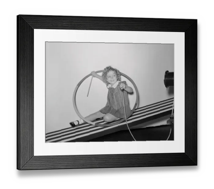 Framed Print : Portrait of Shirley Temple