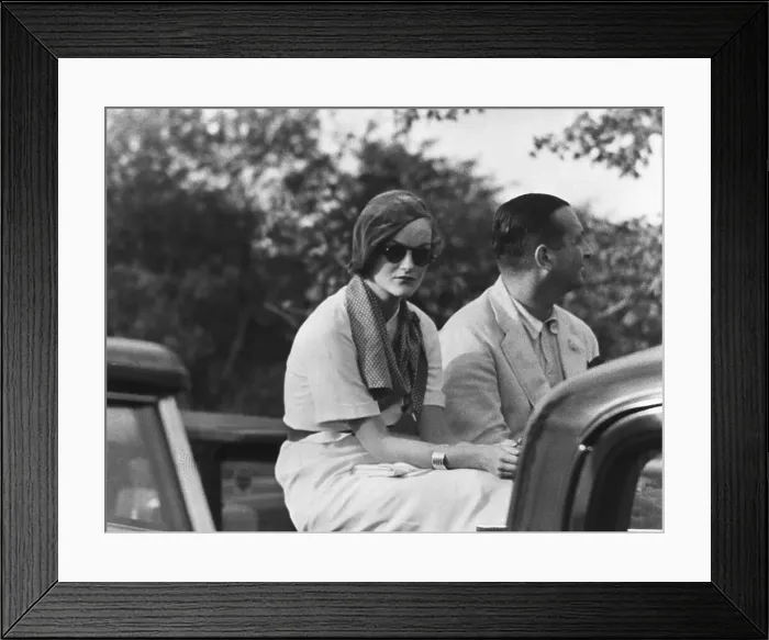 Framed Print : Heiress Doris Duke at a Polo Match