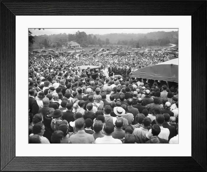 Framed Print : Mourners at Funeral for Strike Victim Framed Print : Mourners at Funeral for Strike Victim