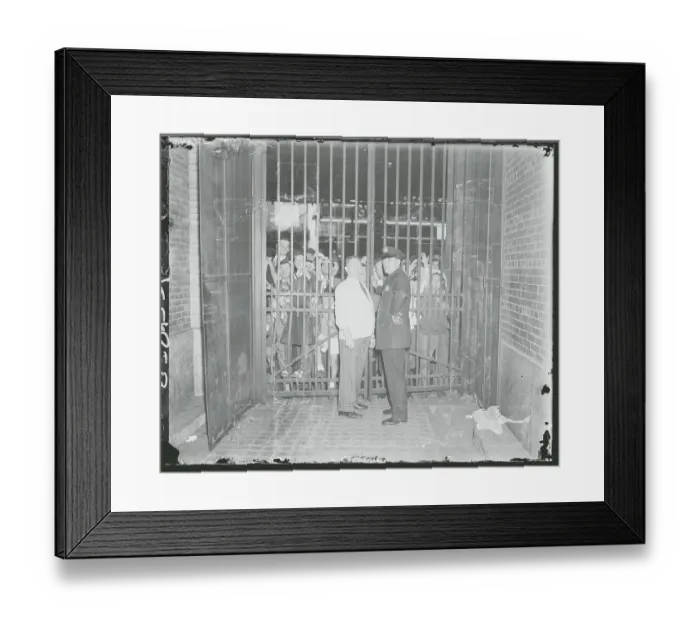 Framed Print : Crowd Outside Hauptmann Trial Framed Print : Crowd Outside Hauptmann Trial
