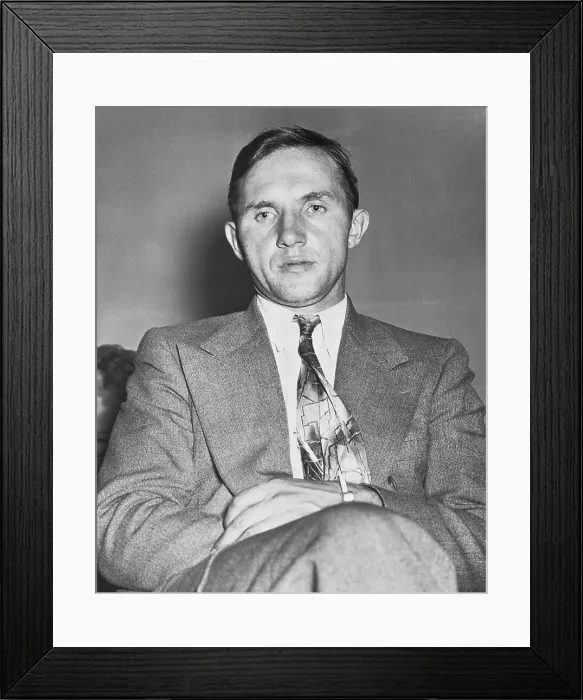 Framed Print : Richard Hauptmann Posing for Photographer Framed Print : Richard Hauptmann Posing for Photographer