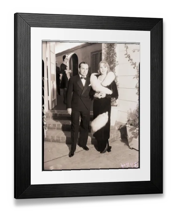 Framed Print : Carl Laemmle, Jr. and Ida Lupino at Party Framed Print : Carl Laemmle, Jr. and Ida Lupino at Party