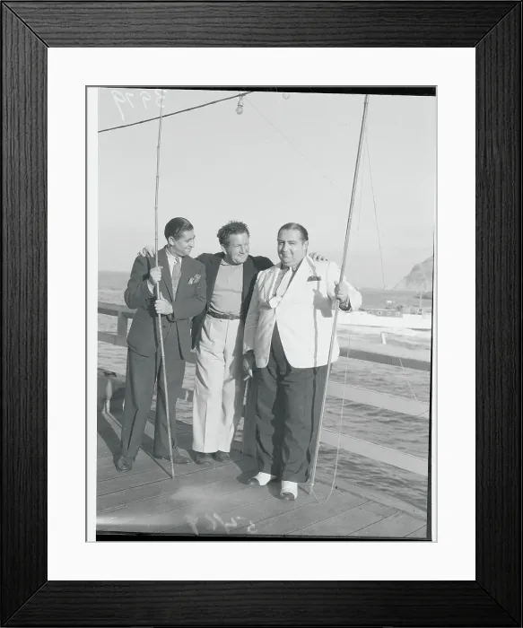 Framed Print : Howard Selznick with Friends Framed Print : Howard Selznick with Friends