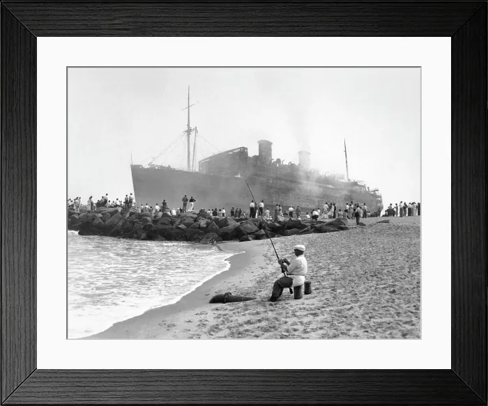 Framed Print : S.S. Morro Castle Still Burns Framed Print : S.S. Morro Castle Still Burns