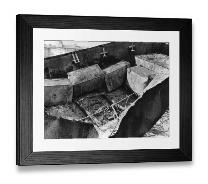 Framed Print : Destroyed Lifeboat On The S.S. Morro Castle