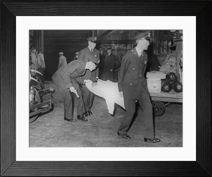 Framed Print : Survivor Carried On Stretcher Framed Print : Survivor Carried On Stretcher