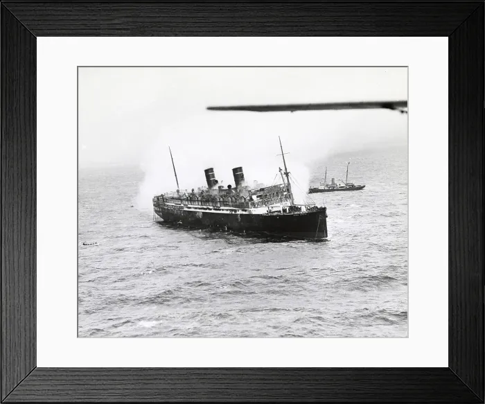 Framed Print : S.S. Morro Castle Burns Framed Print : S.S. Morro Castle Burns