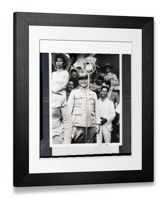 Framed Print : Fulgencio Batista Gives Radio Address Framed Print : Fulgencio Batista Gives Radio Address