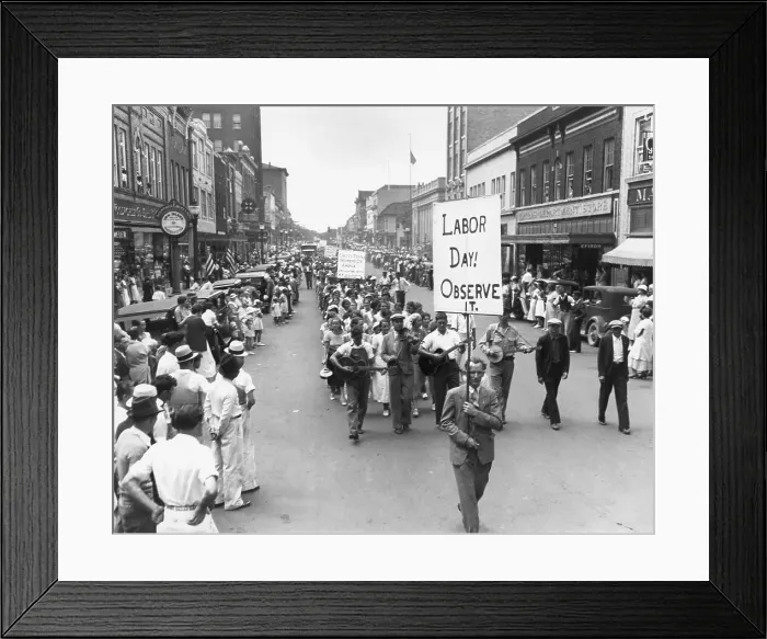 Framed Print : Labor Day Parade Framed Print : Labor Day Parade