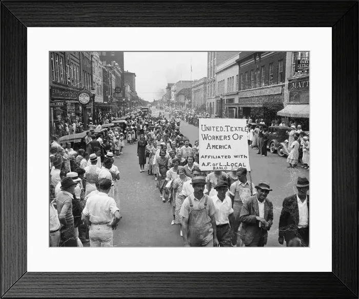 Framed Print : General View Of Labor Day Parade Framed Print : General View Of Labor Day Parade