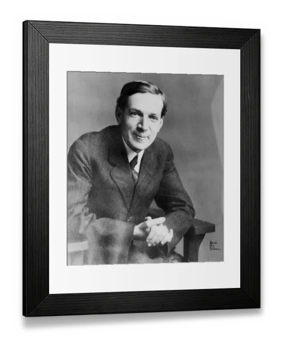 Framed Print : Portrait of Upton Sinclair
