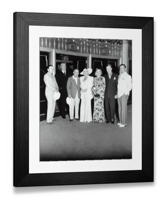 Framed Print : Mae West and Family Framed Print : Mae West and Family