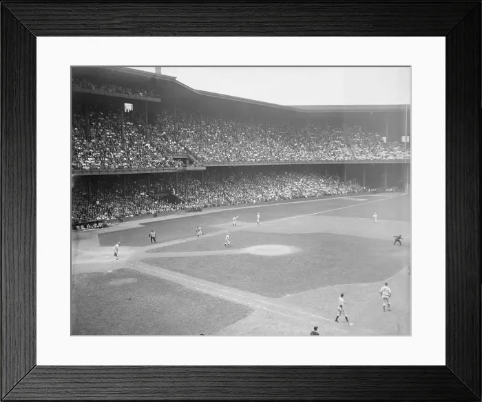 Framed Print : Athletics and Detroit at Crowded Stadium Framed Print : Athletics and Detroit at Crowded Stadium