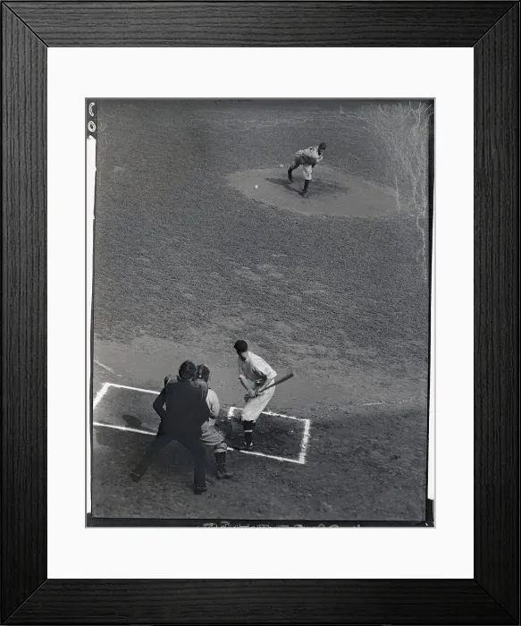 Framed Print : Lynwood Schoolboy Rowe Pitching in Game Framed Print : Lynwood Schoolboy Rowe Pitching in Game