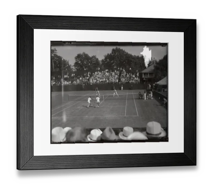 Framed Print : Doubles Tennis Action Framed Print : Doubles Tennis Action