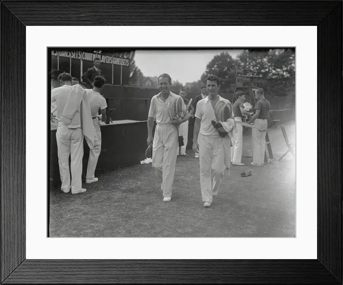 Framed Print : Wilmer Allison and John Van Ryn Walking Framed Print : Wilmer Allison and John Van Ryn Walking
