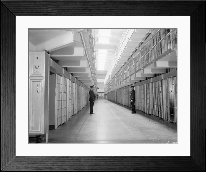Framed Print : Inside Alcatraz Prison Framed Print : Inside Alcatraz Prison