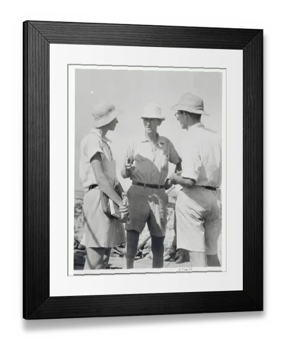 Framed Print : Dr William Beebe Giving Instructions to Crew Framed Print : Dr William Beebe Giving Instructions to Crew