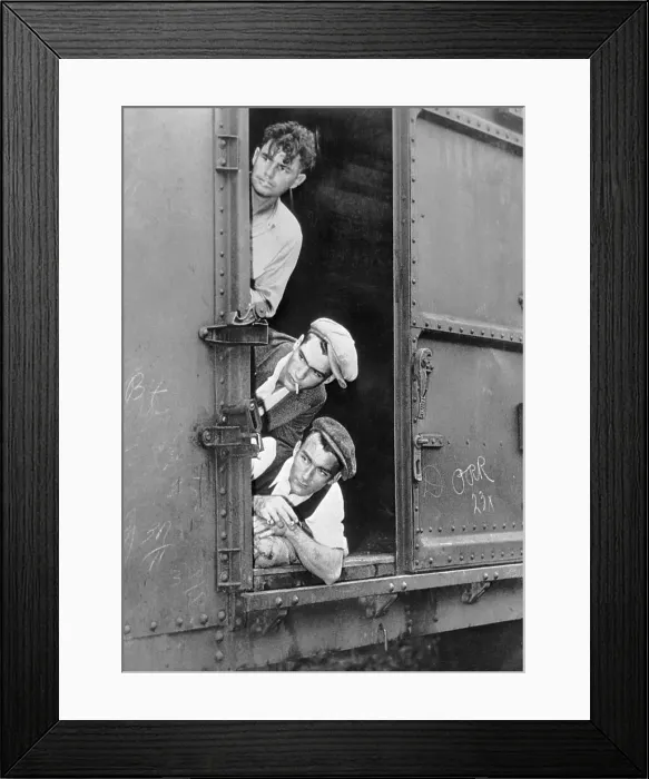 Framed Print : Portrait of Hoboes Framed Print : Portrait of Hoboes