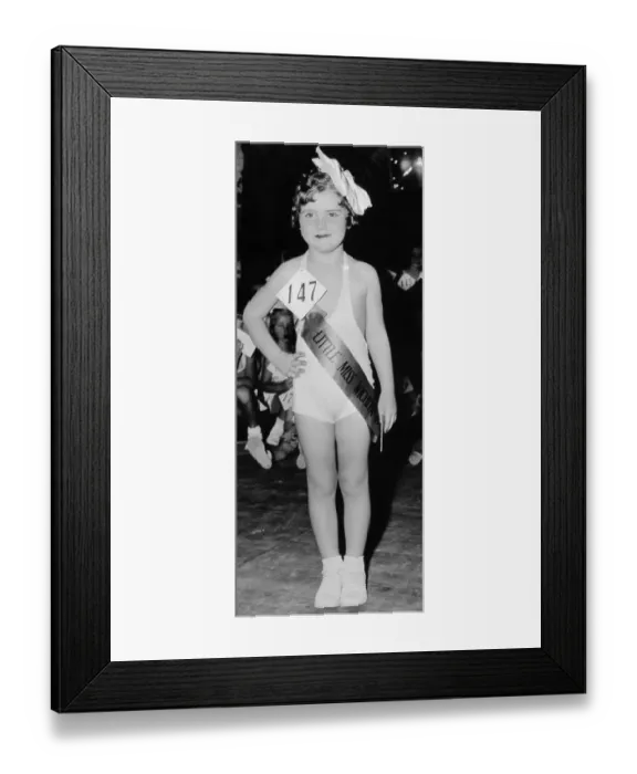 Framed Print : Winner of Little Miss Wichita Contest Framed Print : Winner of Little Miss Wichita Contest