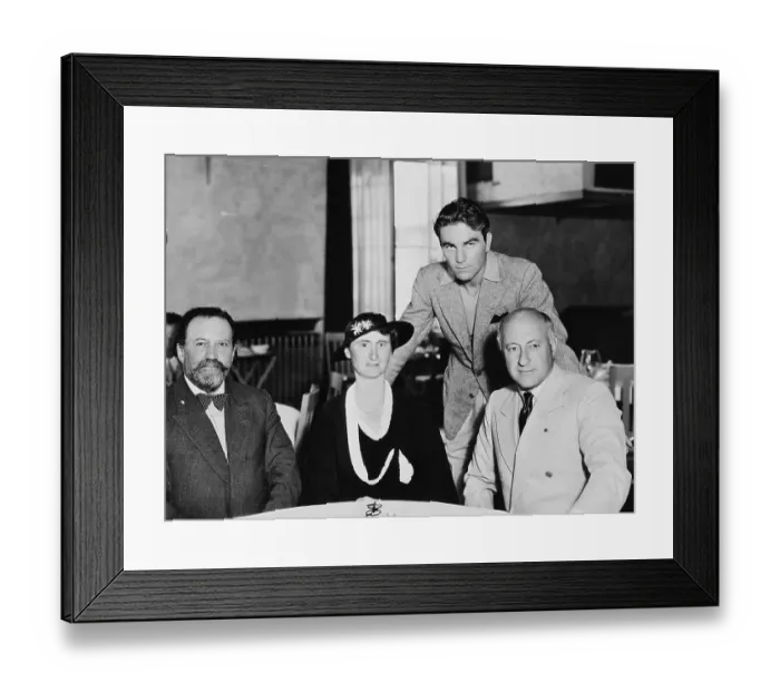 Framed Print : Sir Henry Wood Dining with Wife and Cecil B. DeMille Framed Print : Sir Henry Wood Dining with Wife and Cecil B. DeMille