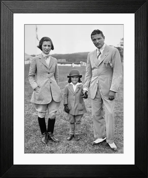 Framed Print : Bouvier Family at Horse Show Framed Print : Bouvier Family at Horse Show