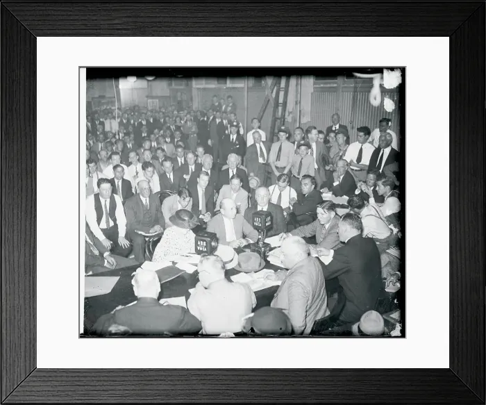 Framed Print : Officer Appearing in Court for Morro Castle Fire Framed Print : Officer Appearing in Court for Morro Castle Fire