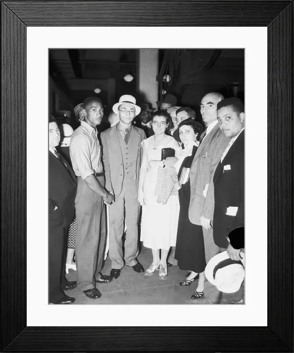 Framed Print : Comrades Welcoming Friend at Penn Station Framed Print : Comrades Welcoming Friend at Penn Station
