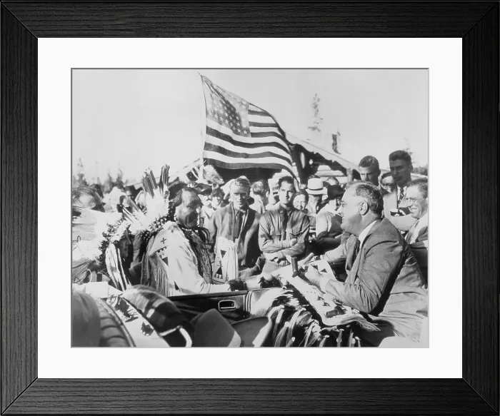 Framed Print : President Roosevelt Being Welcomed to Grand Coulee Framed Print : President Roosevelt Being Welcomed to Grand Coulee