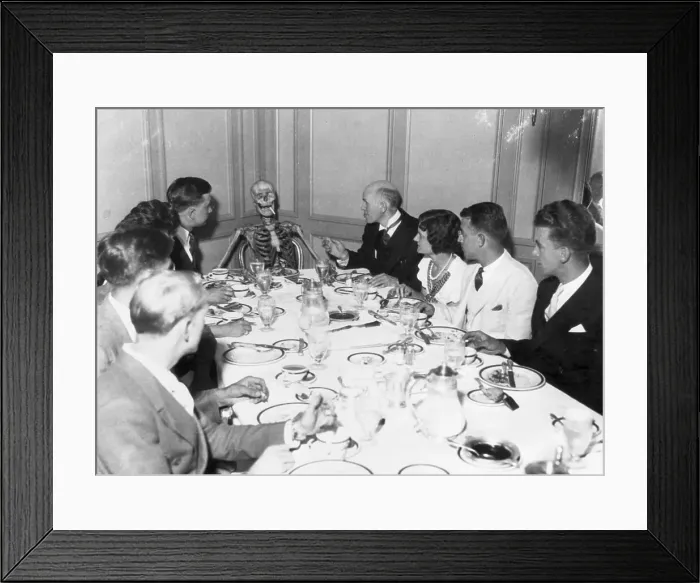 Framed Print : Post-Mortem Club with Past Member Framed Print : Post-Mortem Club with Past Member