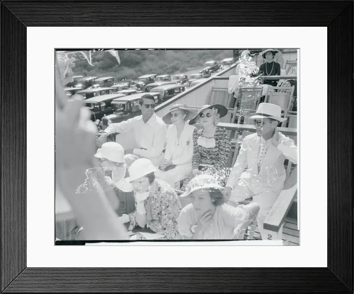 Framed Print : Mr. and Mrs. Cary Grant, and Mry Carlisle at Movie Polo Match Framed Print : Mr. and Mrs. Cary Grant, and Mry Carlisle at Movie Polo Match