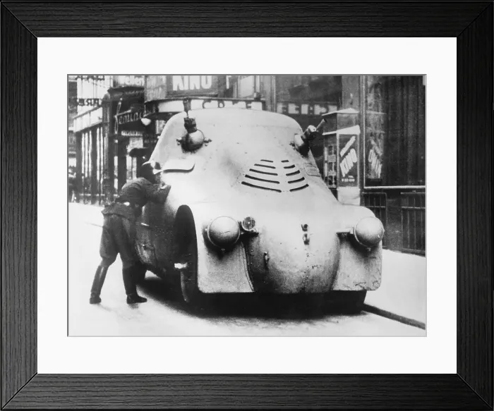 Framed Print : Armored Car in 1934 Vienna Framed Print : Armored Car in 1934 Vienna