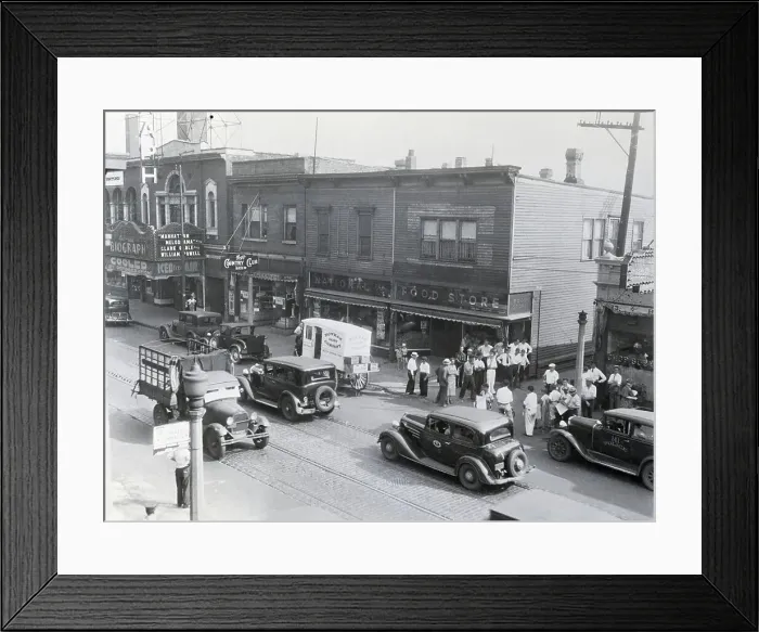Framed Print : John Dillingers Death Site