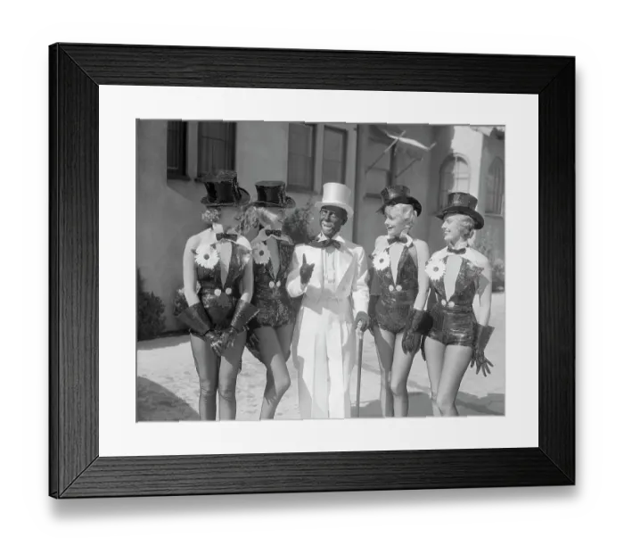 Framed Print : Lucille Ball With Eddie Cantor and Girls Performing in Costumes Framed Print : Lucille Ball With Eddie Cantor and Girls Performing in Costumes