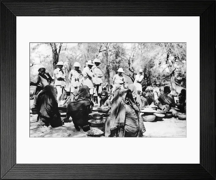 Framed Print : Explorers Encounter Slaves and Slave Traders