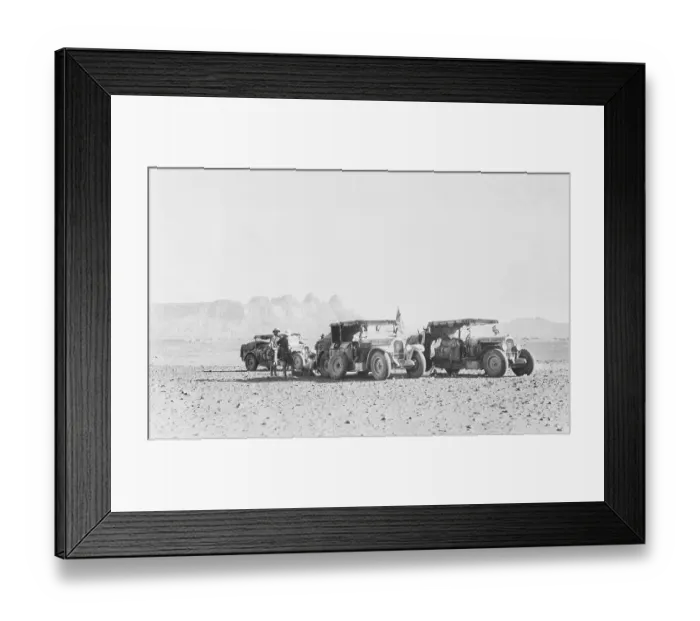 Framed Print : Jeeps on Vast Area Framed Print : Jeeps on Vast Area