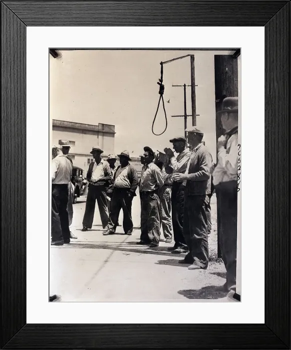 Framed Print : Pickets Near The Docks with a Noose Framed Print : Pickets Near The Docks with a Noose