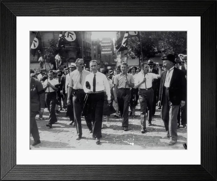 Framed Print : Protesters Marching in Paris Framed Print : Protesters Marching in Paris