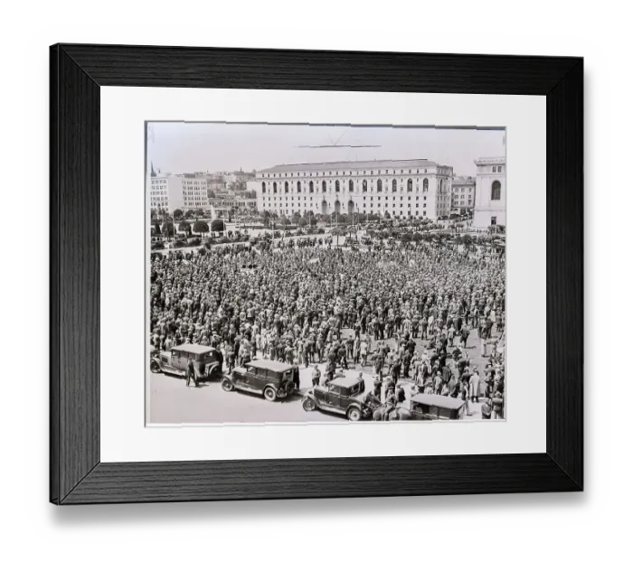 Framed Print : Crowd Gathered in Protest Framed Print : Crowd Gathered in Protest