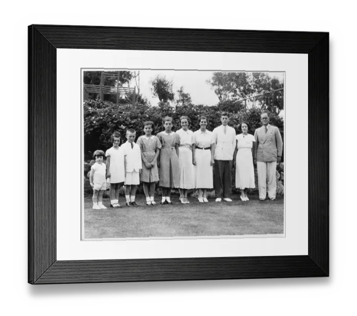 Framed Print : Portrait of the Kennedy Family Framed Print : Portrait of the Kennedy Family