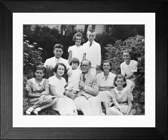 Framed Print : The Kennedy Family in 1934 Framed Print : The Kennedy Family in 1934